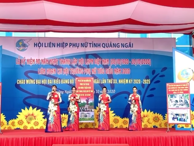 Sơn Tịnh đạt giải ba Liên hoan Chi hội trưởng Phụ nữ tiêu biểu tỉnh Quảng Ngãi năm 2020