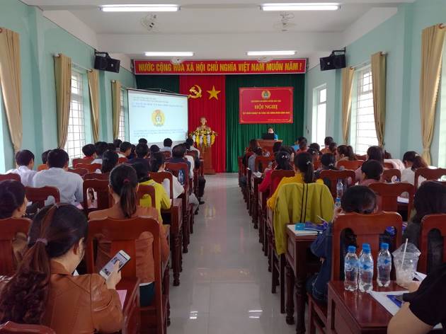 LĐLĐ huyện Sơn Tịnh tập huấn nghiệp vụ công đoàn năm 2020