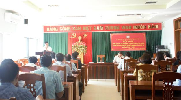 Ủy Ban MTTQ Việt Nam huyện Sơn Tịnh tổ chức hội nghị lãnh đạo các cơ quan, đơn vị được phân bổ số lượng người giới thiệu ứng cử đại biểu HĐND huyện