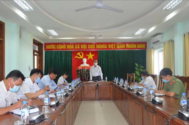 UBND huyện Sơn Tịnh họp chuẩn bị cho kỳ thi tốt nghiệp THPT năm 2021