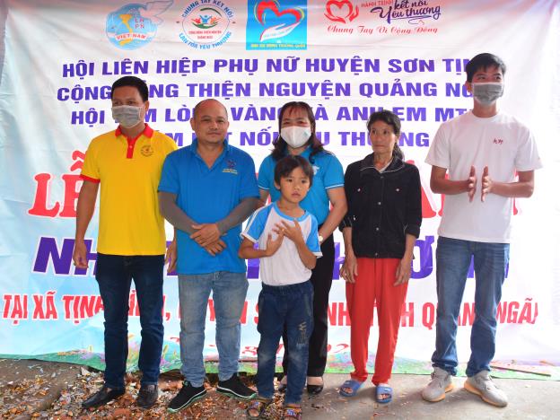 Sơn Tịnh: Khánh thành nhà Mái ấm tình thương tặng hộ cận nghèo ở xã Tịnh Bình