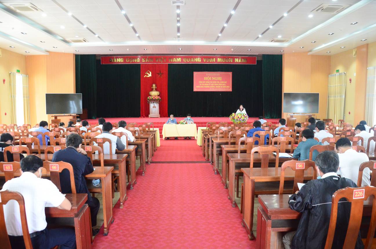 Huyện ủy Sơn Tịnh hội nghị triển khai công tác kiểm tra, giám sát và thi hành kỷ luật Đảng năm 2022