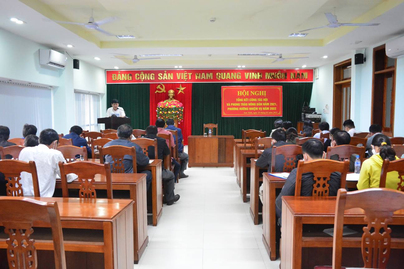Hội Nông dân huyện Sơn Tịnh hội nghị triển khai phương hướng nhiệm vụ công tác Hội và phong trào nông dân năm 2022