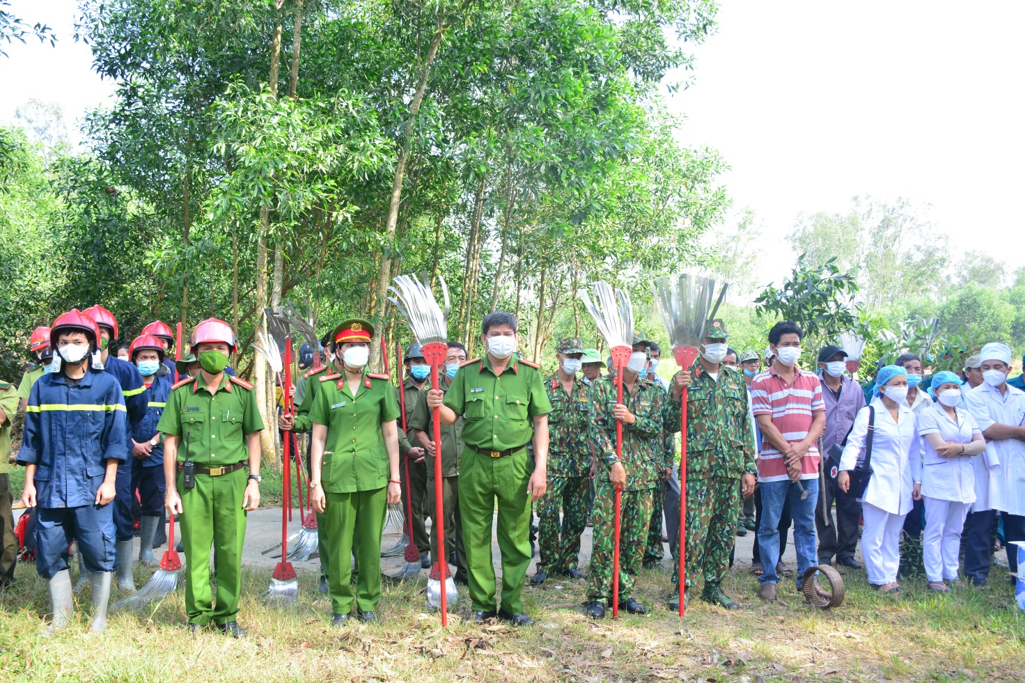 UBND xã Tịnh Sơn diễn tập chữa cháy rừng cấp xã năm 2022