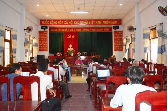 Đoàn giám sát Thường trực HĐND huyện Sơn Tịnh tổ chức giám sát tại xã Tịnh Minh
