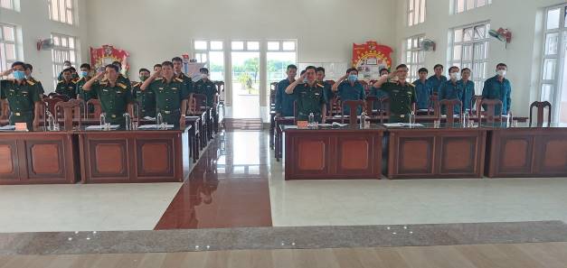 Ban CHQS huyện Sơn Tịnh phát động thi đua cao điểm kỷ niệm 75 năm Ngày Thương binh - Liệt sĩ
