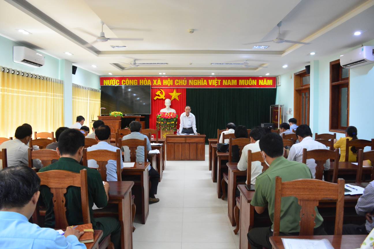 Họp Ban Tổ chức Đại hội thể dục thể thao huyện Sơn Tịnh lần thứ VI năm 2021 - 2022