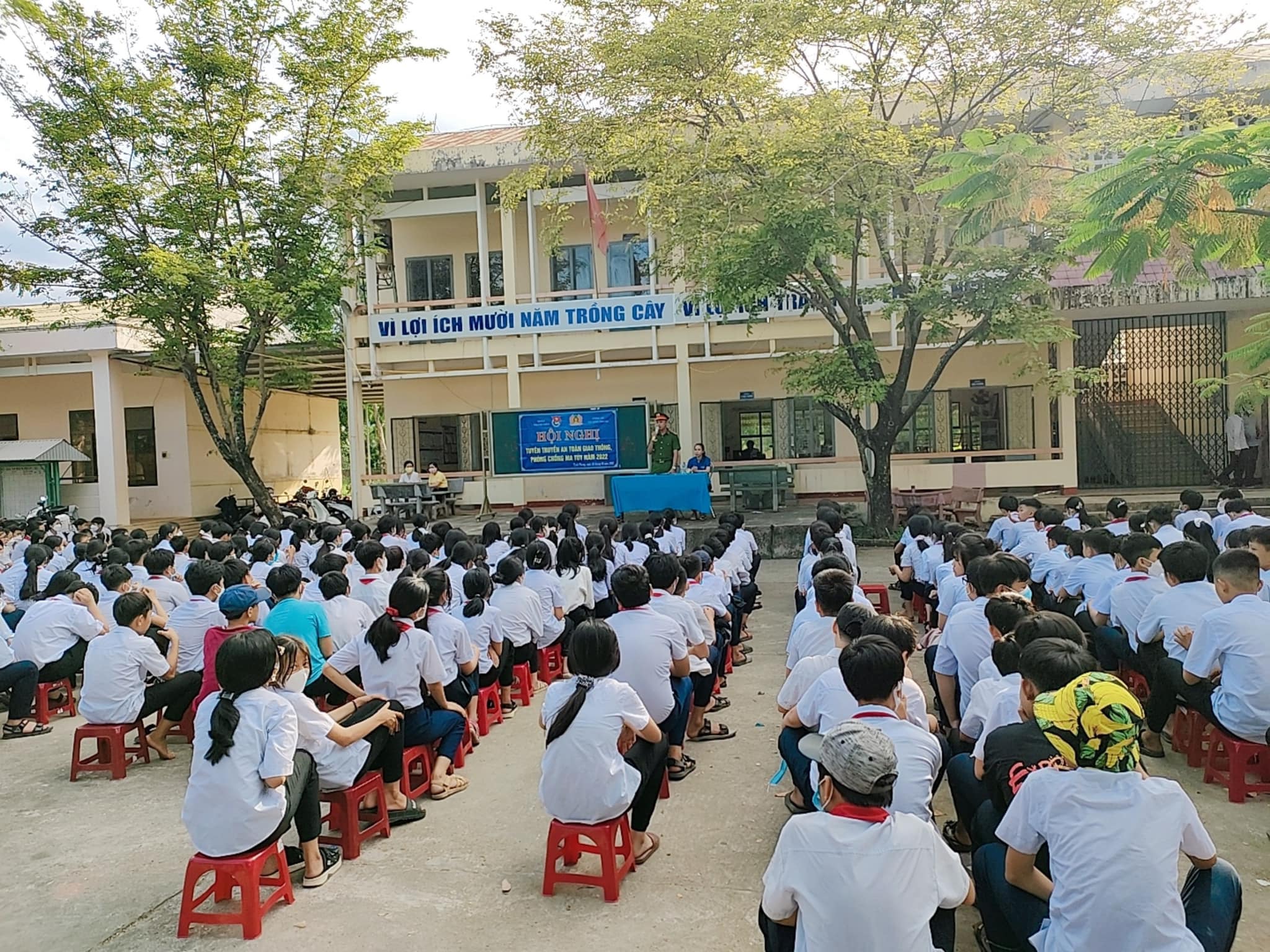 Xã Tịnh Bình tuyên truyền phòng chống ma túy, bạo lực học đường, phòng chống tai nạn thương tích, đuối nước cho thanh thiếu nhi năm 2022