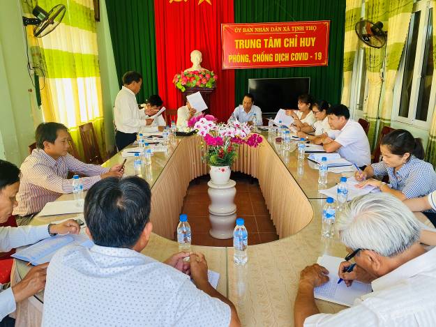 Ủy ban MTTQVN huyện Sơn Tịnh giám sát tại xã Tịnh Thọ