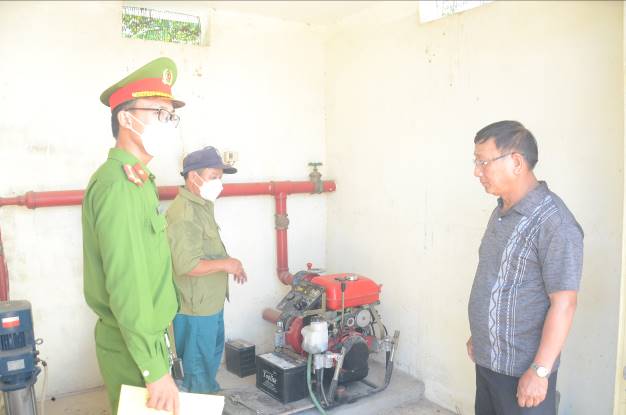 Công an huyện Sơn Tịnh tăng cường công tác quản lý phòng chống cháy nổ mùa nắng nóng