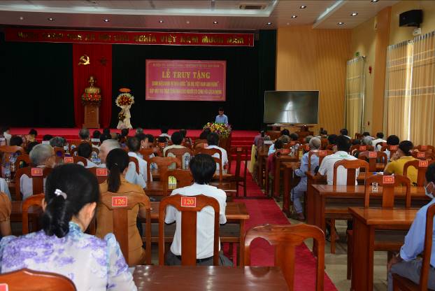 Sơn Tịnh long trọng tổ chức Lễ truy tặng danh hiệu vinh dự Nhà nước “Bà Mẹ Việt Nam anh hùng”