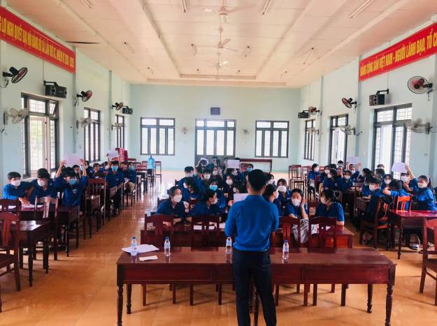 Huyện đoàn Sơn Tịnh tổ chức hội thi Tìm hiểu kiến thức về hội nhập quốc tế