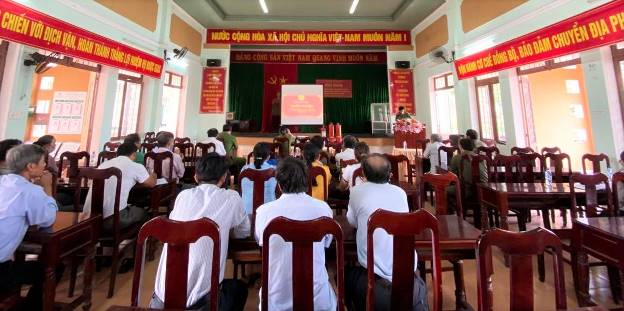 Công an xã Tịnh Sơn tuyên truyền, tập huấn công tác phòng cháy chữa cháy