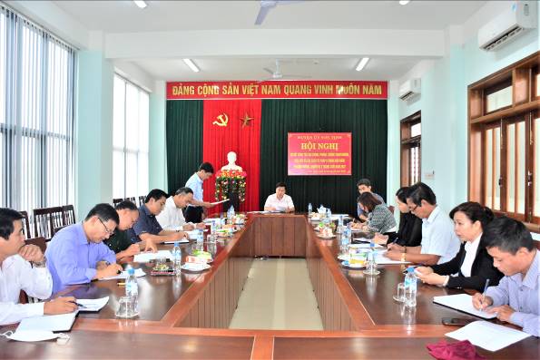 Huyện ủy Sơn Tịnh hội nghị sơ kết công tác nội chính, phòng, chống tham nhũng, tiêu cực và cải cách tư pháp 9 tháng đầu năm 2022