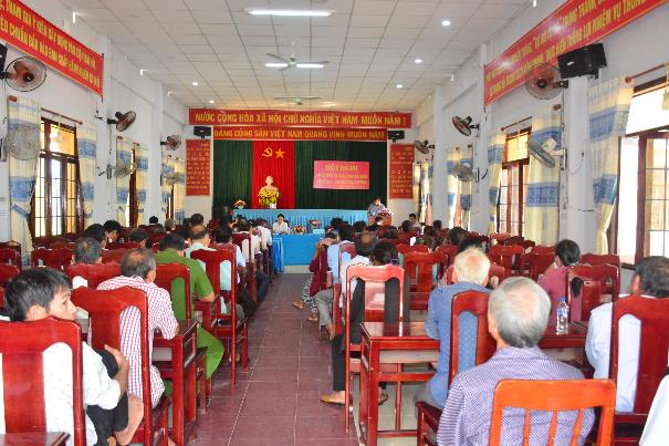 HĐND các cấp tiếp xúc cử tri tại xã Tịnh Minh