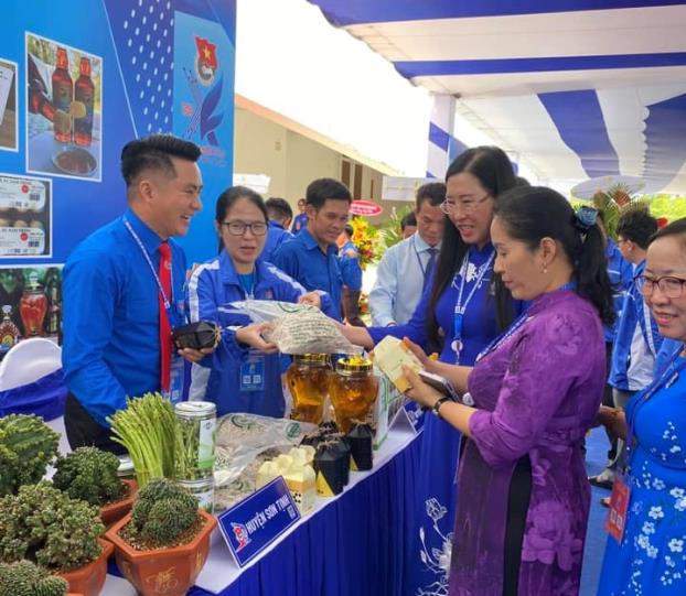 Sản phẩm khởi nghiệp của huyện Sơn Tịnh được trưng bày tại Đại hội Đoàn tỉnh Quảng Ngãi