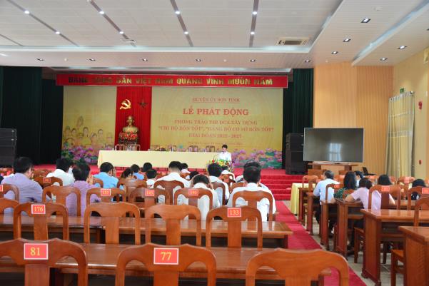 Sơn Tịnh phát động phong trào thi đua xây dựng “Chi bộ 4 tốt”, “Đảng bộ cơ sở 4 tốt”