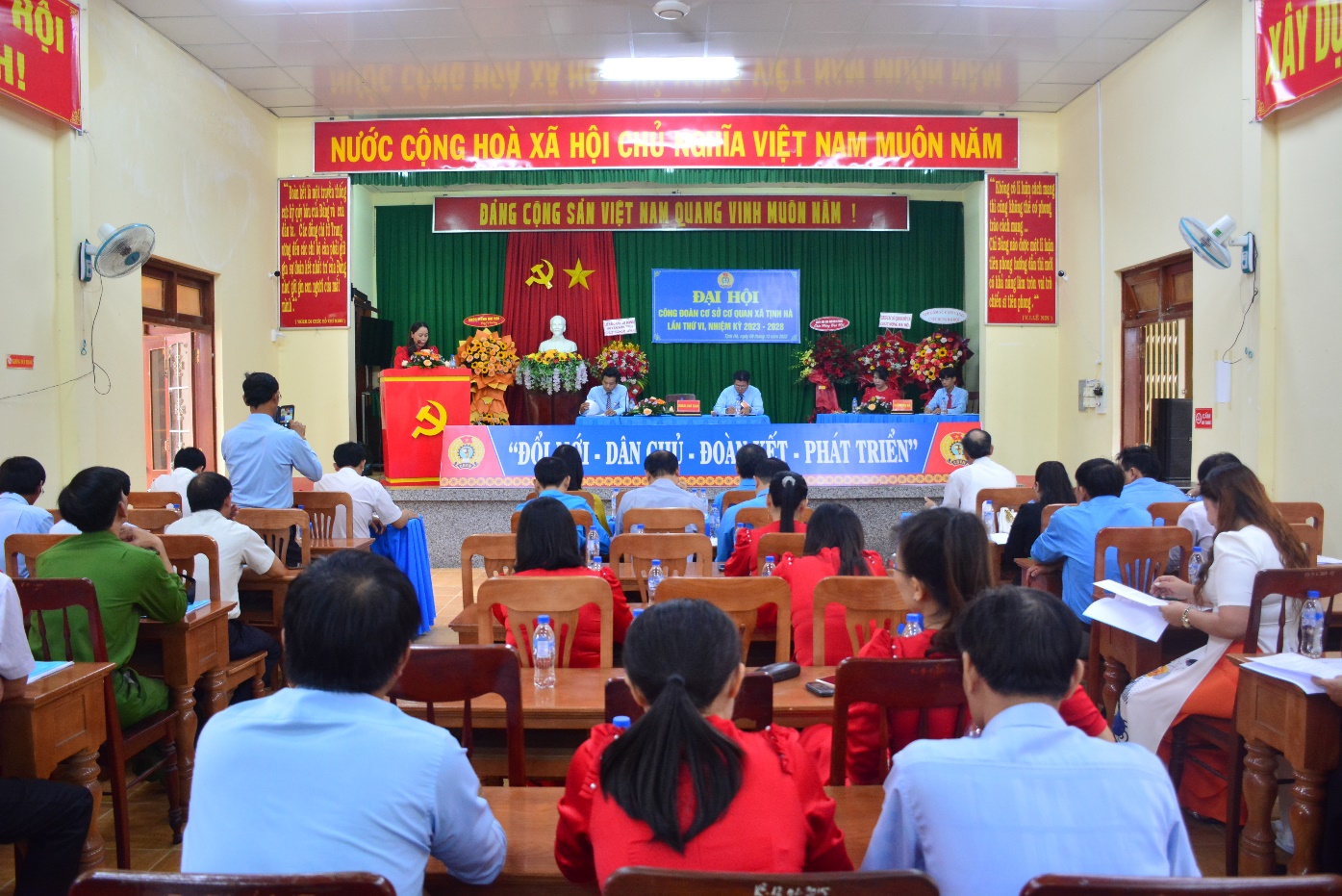 Sơn Tịnh tổ chức thành công Đại hội điểm công đoàn cơ sở cơ quan xã Tịnh Hà lần thứ VI, nhiệm kỳ 2023 - 2028
