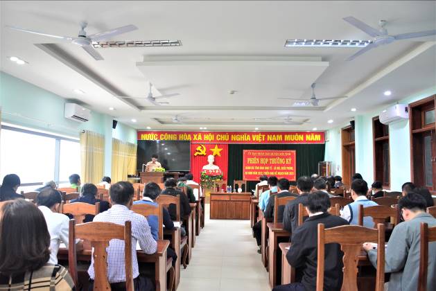 UBND huyện Sơn Tịnh hội nghị đánh giá tình hình kinh tế - xã hội, quốc phòng, an ninh năm 2022, triển khai kế hoạch năm 2023