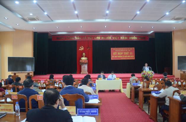 Sơn Tịnh tổ chức kỳ họp thứ 11 HĐND huyện khóa 12, nhiệm kỳ 2021 - 2026