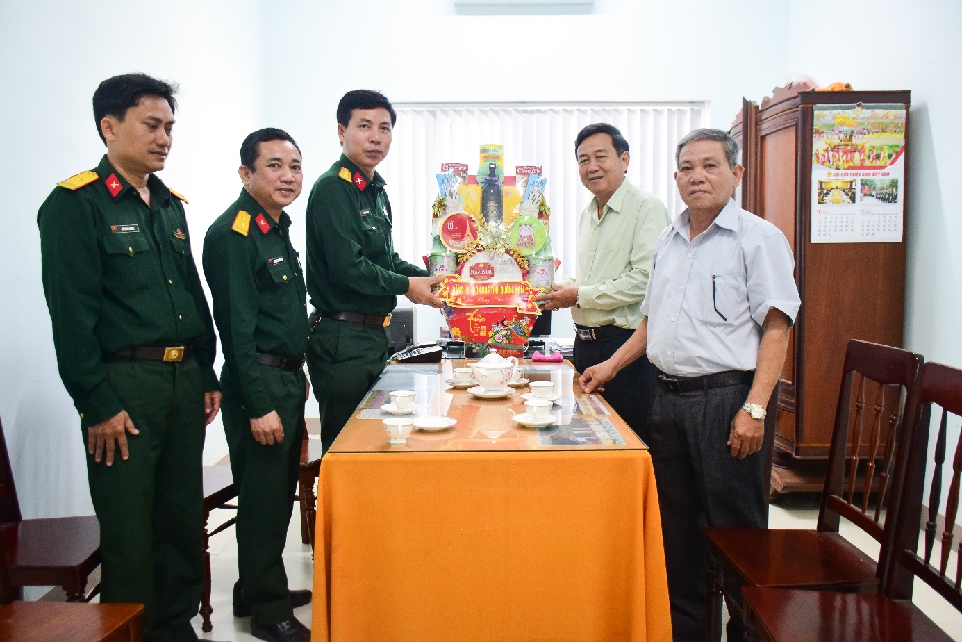 Bộ Chỉ huy Quân sự tỉnh Quảng Ngãi thăm, chúc tết Hội Cựu chiến binh huyện Sơn Tịnh