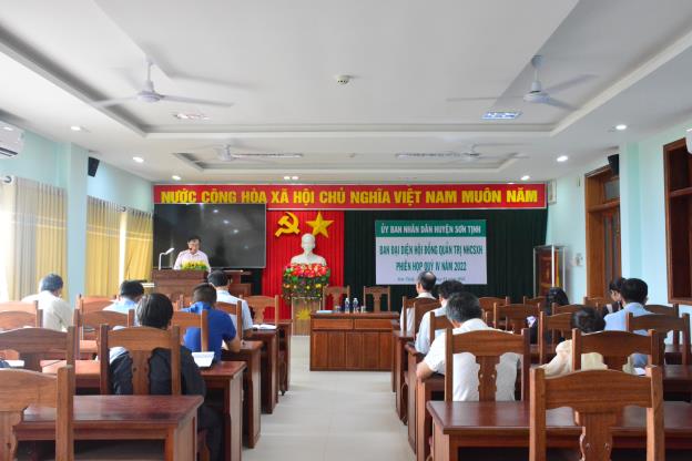 Sơn Tịnh tổ chức họp Ban đại diện hội đồng quản trị ngân hàng chính sách xã hội phiên họp quí 4 năm 2022