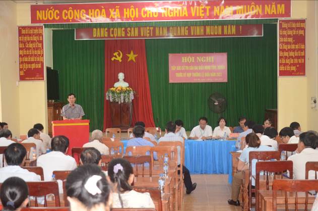 Đại biểu HĐND các cấp tiếp xúc cử tri tại xã Tịnh Hà