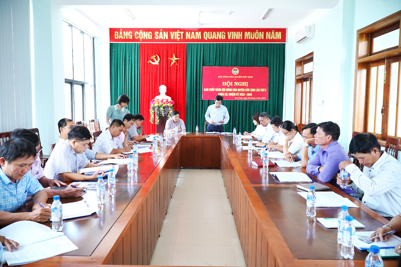 Hội Nông dân huyện Sơn Tịnh sơ kết 6 tháng đầu năm, triển khai nhiệm vụ 6 tháng cuối năm 2023.