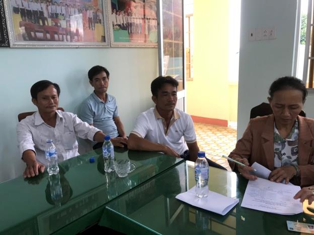 Hội Nông dân huyện Sơn Tịnh giải ngân Quỹ hỗ trợ nông dân cho hội viên nông dân xã Tịnh Hiệp