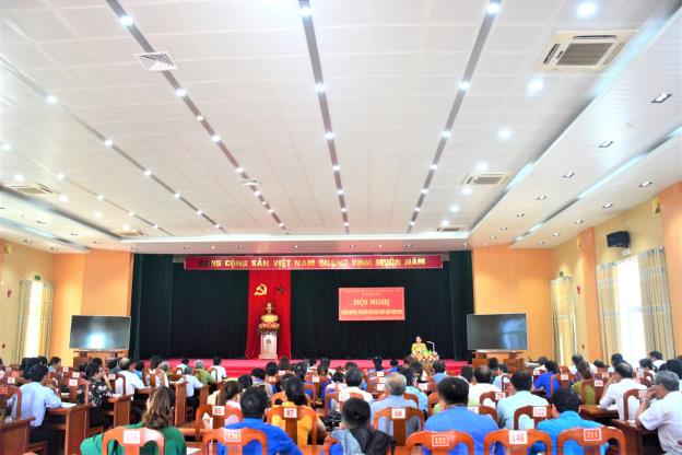 Ủy ban MTTQ Việt Nam huyện và các hội, đoàn thể huyện Sơn Tịnh hội nghị tuyên truyền, phổ biến giáo dục pháp luật năm 2023