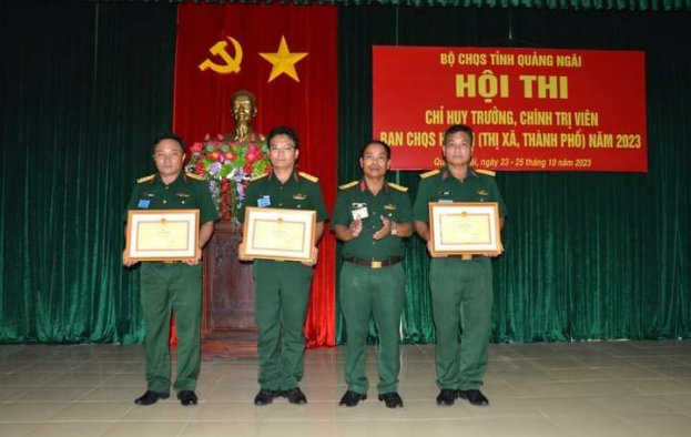 Ban Chỉ huy Quân sự huyện Sơn Tịnh đạt giải nhất hội thi Chỉ huy trưởng, Chính trị viên Ban Chỉ huy Quân sự cấp huyện năm 2023