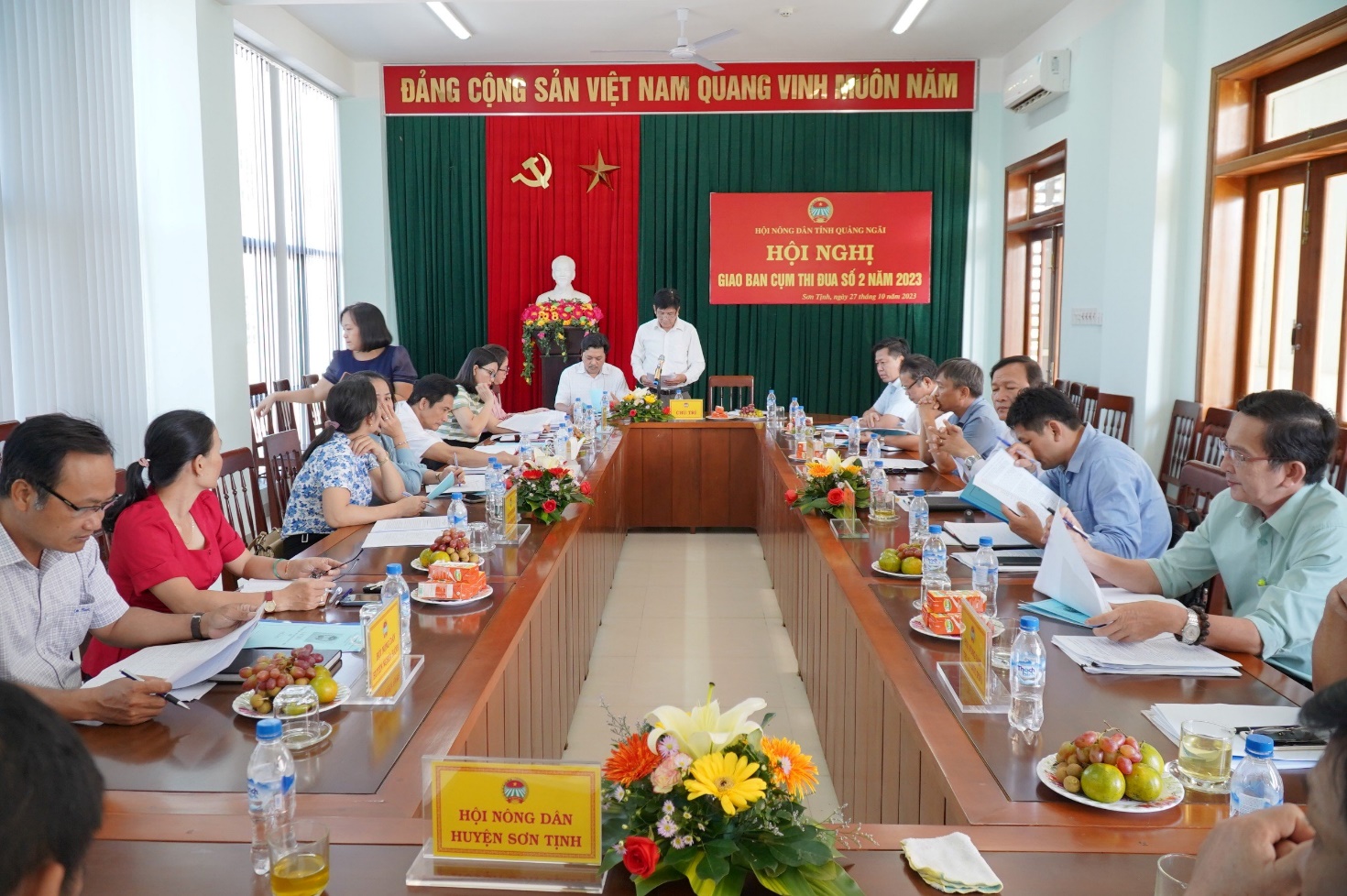 Hội Nông dân tỉnh: Hội nghị giao ban Cụm thi đua số 02 năm 2023 tại huyện Sơn Tịnh