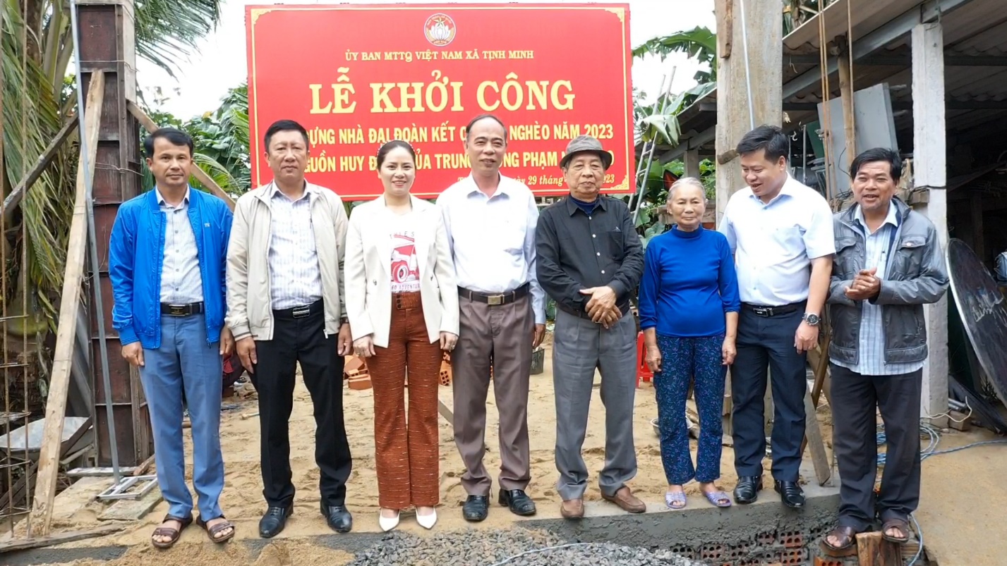 Sơn Tịnh: Khởi công xây dựng nhà đại đoàn kết cho hộ nghèo
