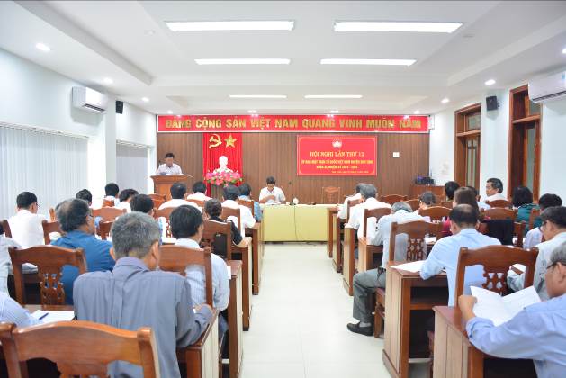 Ủy ban MTTQVN huyện Sơn Tịnh tổ chức hội nghị lần thứ 12 khóa XI, nhiệm kỳ 2019 – 2024