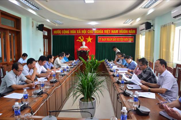 Sở Khoa học và Công nghệ tỉnh Quảng Ngãi làm việc tại huyện Sơn Tịnh