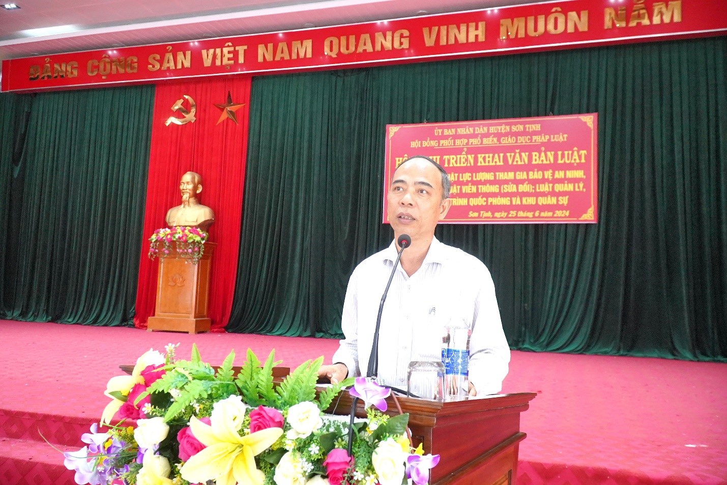 Sơn Tịnh tổ chức Hội nghị triển khai văn bản luật đợt 1 năm 2024