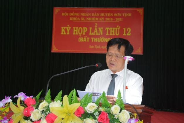 HĐND huyện Sơn Tịnh tổ chức kỳ họp lần thứ 12 (bất thường)