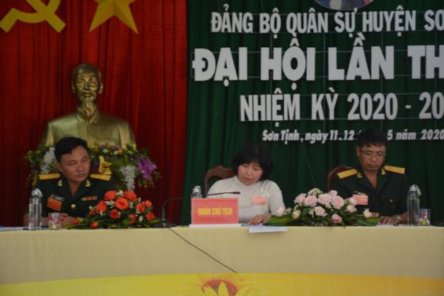 Đảng bộ Quân sự huyện Sơn Tịnh Đại hội lần thứ IX nhiệm kỳ 2020 - 2025