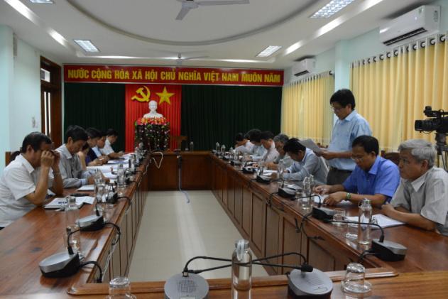 Đoàn kiểm tra của Sở Lao động - Thương binh và Xã hội tỉnh Quảng Ngãi làm việc với huyện Sơn Tịnh