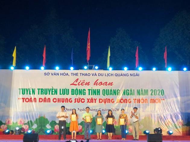Sơn Tịnh đạt giải tại Liên hoan tuyên truyền lưu động tỉnh Quảng Ngãi năm 2020