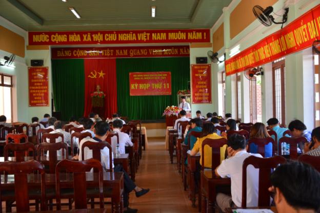 HĐND xã Tịnh Sơn khóa 12, nhiệm kỳ 2016 - 2021 tổ chức kỳ họp thứ 11