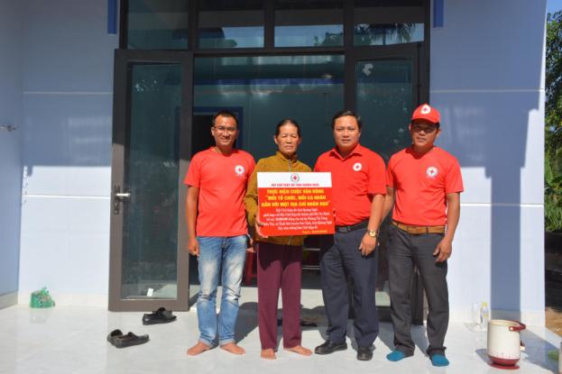 Hội Chữ thập đỏ tỉnh Quảng Ngãi hỗ trợ xây dựng 