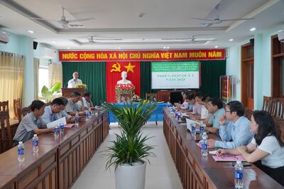 Ban đại diện Hội đồng quản trị Ngân hàng Chính sách xã hội huyện Sơn Tịnh tổ chức phiên họp quý I năm 2025