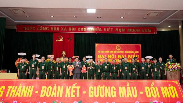 ĐẠI HỘI ĐẠI BIỂU HỘI CỰU CHIẾN BINH XÃ SƠN TỊNH LẦN THỨ VIII, NHIỆM KỲ 2025-2030 THÀNH CÔNG TỐT ĐẸP
