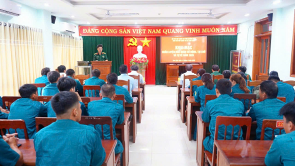 SƠN TỊNH: KHAI MẠC HUẤN LUYỆN DÂN QUÂN CƠ ĐỘNG, TẠI CHỖ VÀ TỰ VỆ NĂM 2026